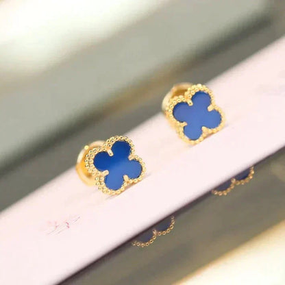 [Vintora]CLOVER MINI 9.5MM TURQUOISE EARRINGS