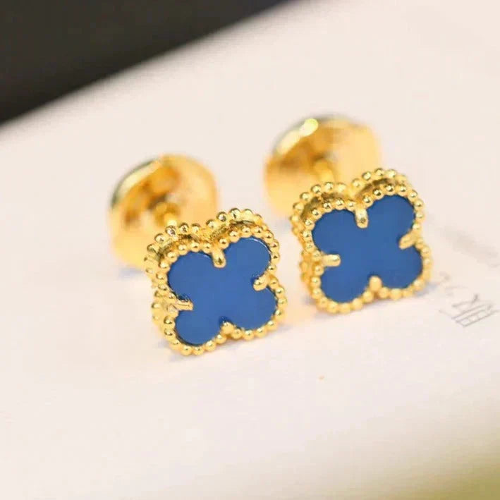 [Vintora]CLOVER MINI 9.5MM TURQUOISE EARRINGS