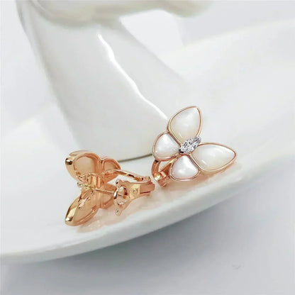 [Vintora]BUTTERFLY MOP DIAMOND EARRINGS