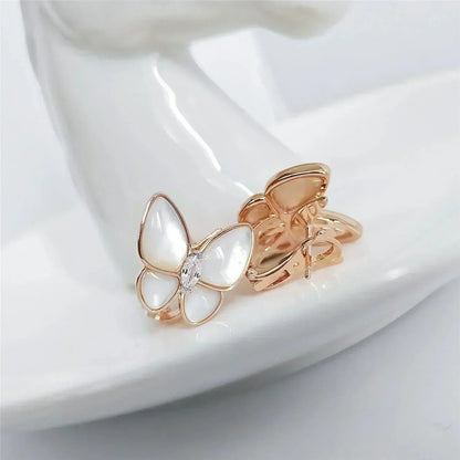[Vintora]BUTTERFLY MOP DIAMOND EARRINGS