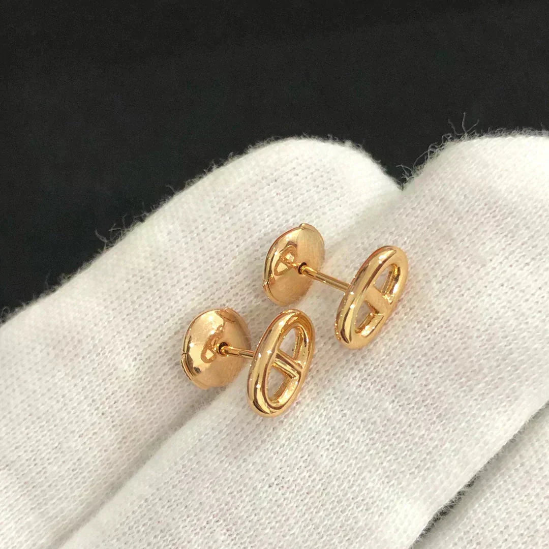 [Vintora]CHAINE SMALL EARRINGS GOLD AND SILVER