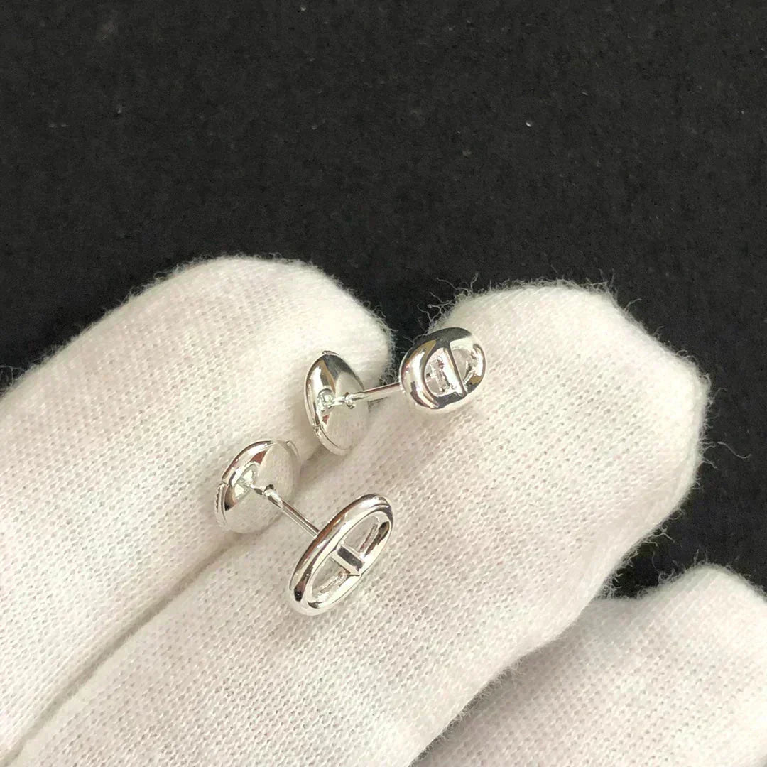 [Vintora]CHAINE SMALL EARRINGS GOLD AND SILVER
