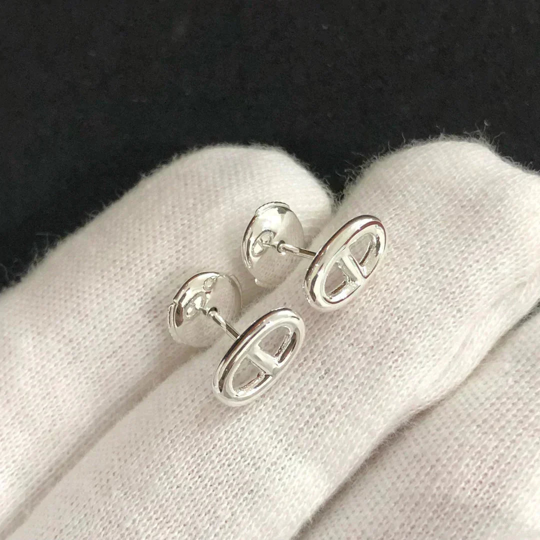 [Vintora]CHAINE SMALL EARRINGS GOLD AND SILVER
