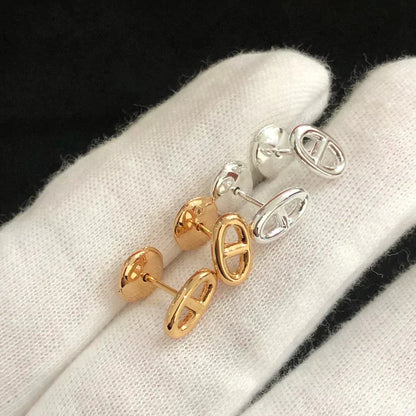 [Vintora]CHAINE SMALL EARRINGS GOLD AND SILVER