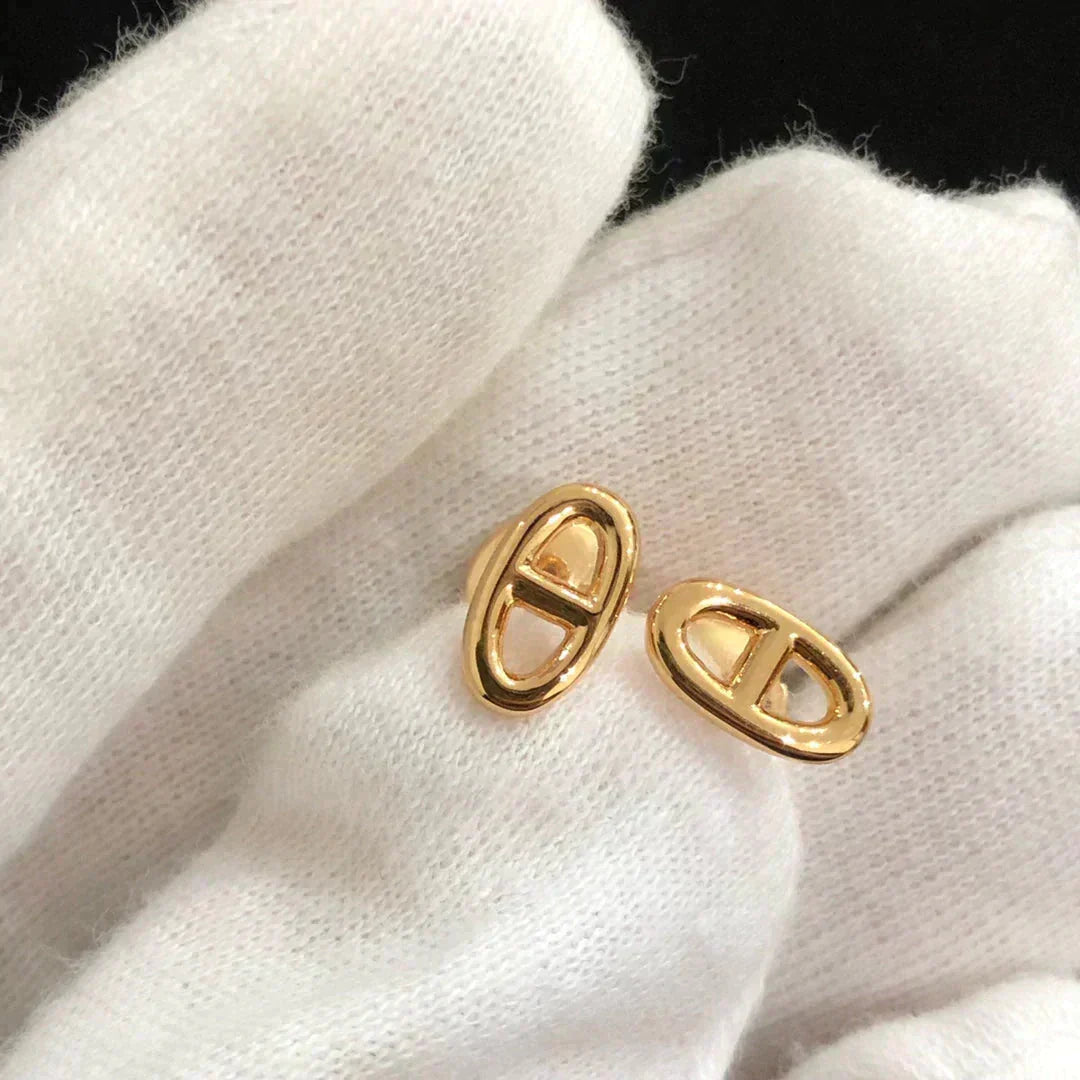 [Vintora]CHAINE SMALL EARRINGS GOLD AND SILVER