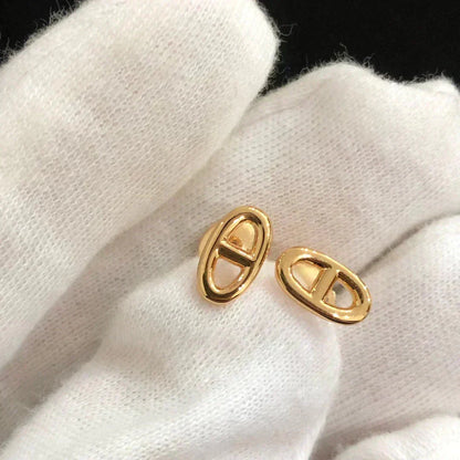 [Vintora]CHAINE SMALL EARRINGS GOLD AND SILVER