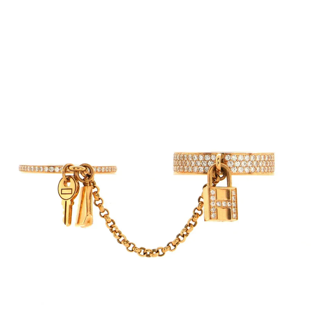 [Vintora]HM KELLY CLOCHETTE DOUBLE RING IN  WITH DIAMONDS