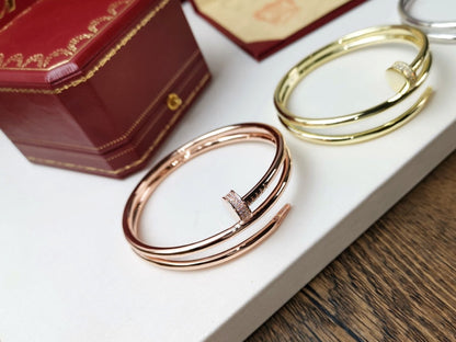 [Vintora]JUSTE BRACELET 3.5MM DOUBLE ROW DIAMOND