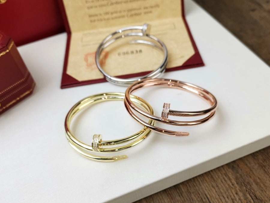 [Vintora]JUSTE BRACELET 3.5MM DOUBLE ROW DIAMOND