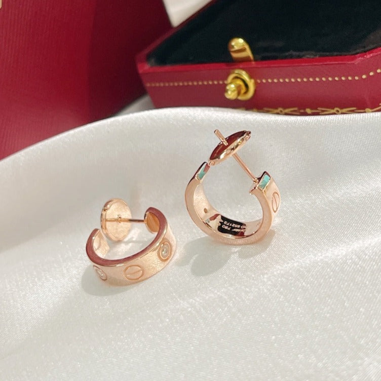 [Vintora]LOVE EARRINGS 5.7MM 2 DIAMONDS