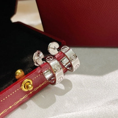 [Vintora]LOVE EARRINGS 5.7MM 2 DIAMONDS