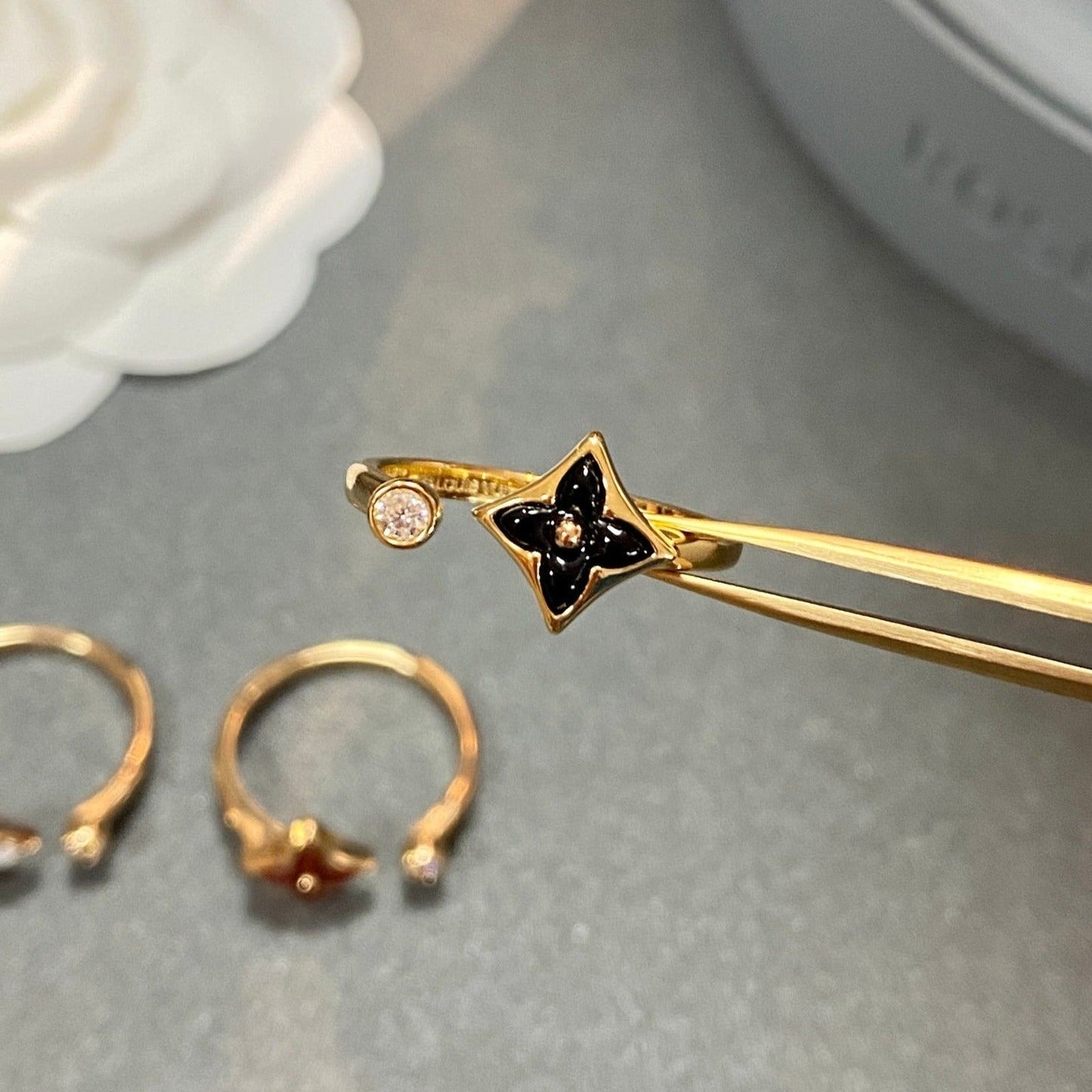 [Vintora]STAR 1 DIAMOND OPEN RING