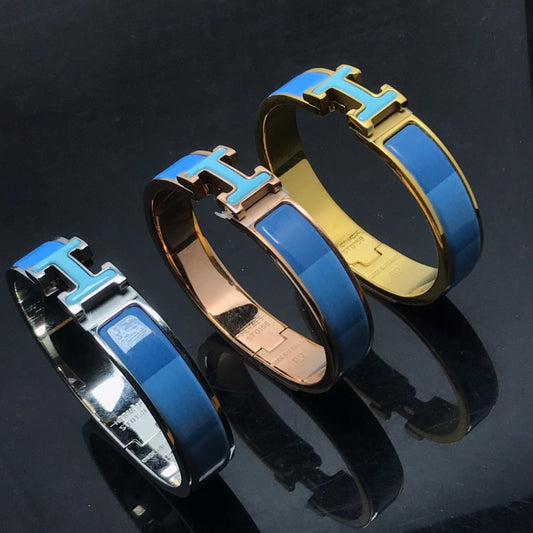 [Vintora]H BRACELET BLUE RAINBOW CERAMIC