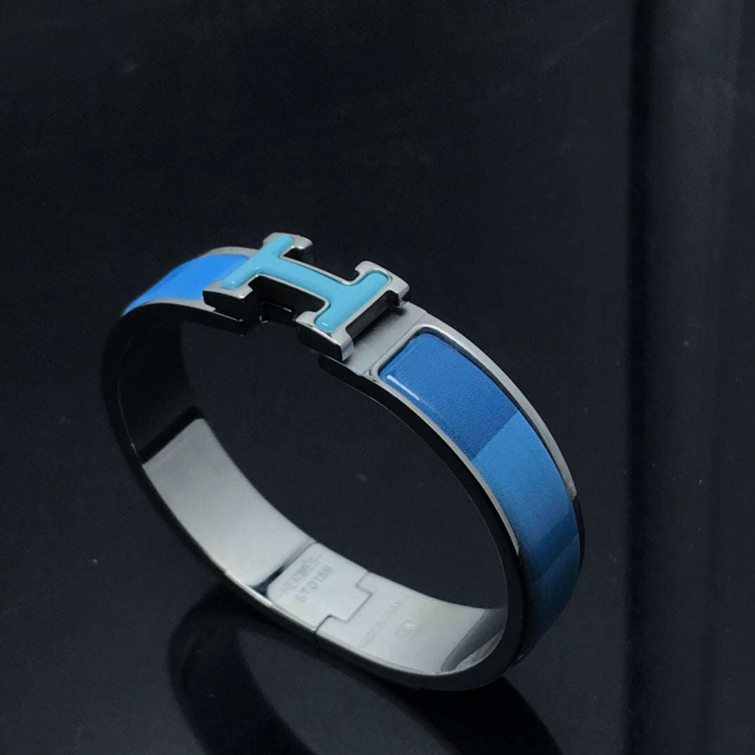[Vintora]H BRACELET BLUE RAINBOW CERAMIC