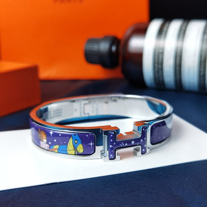 [Vintora]H STAR AND MOON BRACELET 12MM