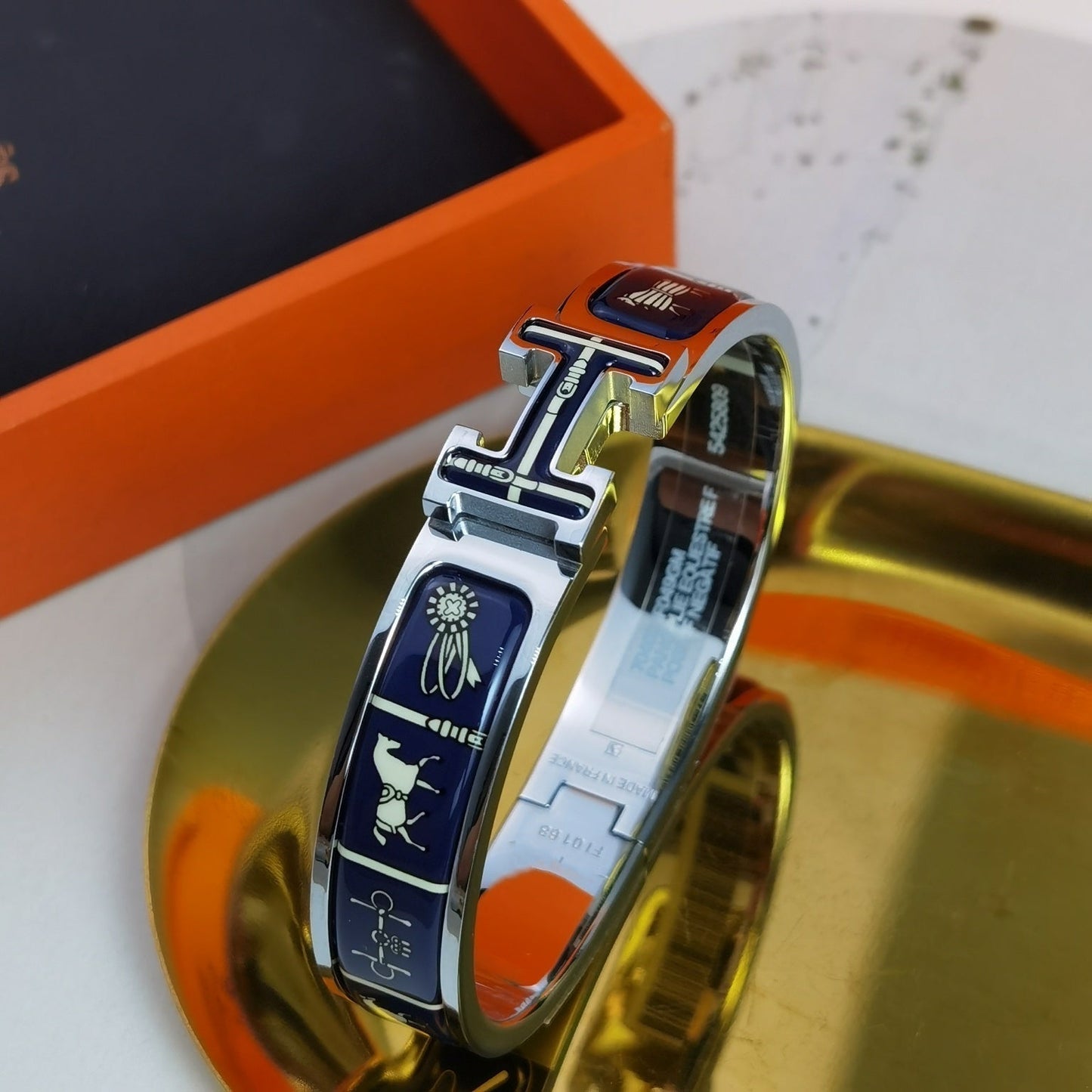 [Vintora]H COUVERTURES DARK BLUE BRACELET