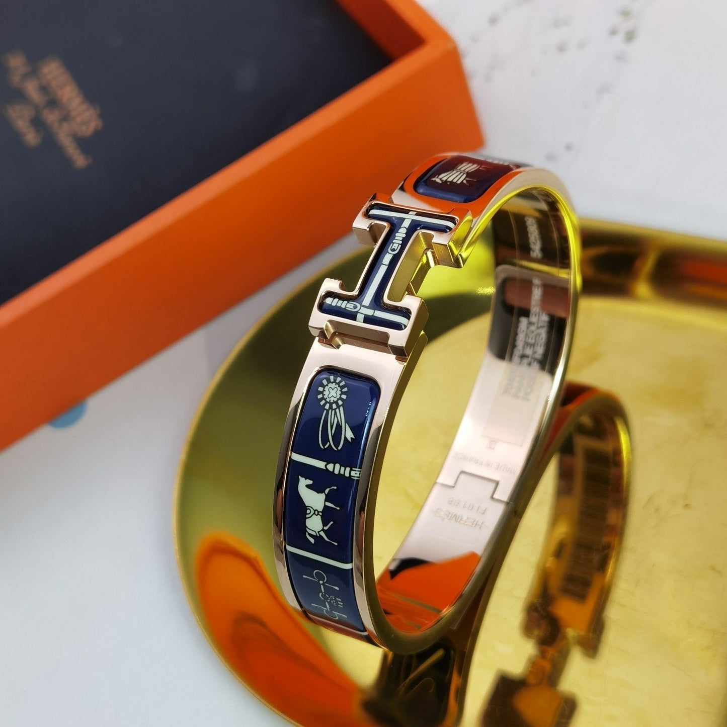[Vintora]H COUVERTURES DARK BLUE BRACELET