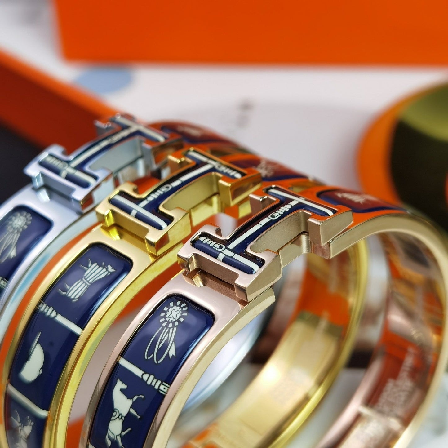 [Vintora]H COUVERTURES DARK BLUE BRACELET