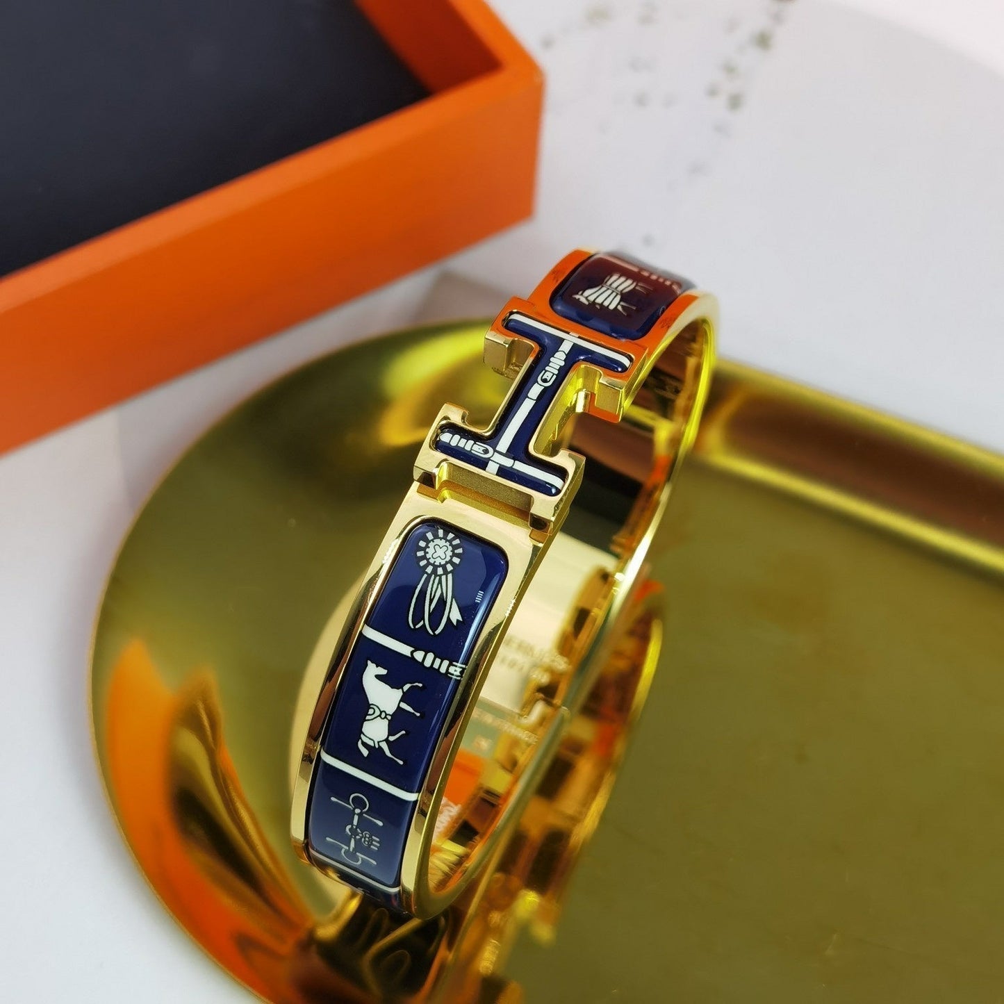 [Vintora]H COUVERTURES DARK BLUE BRACELET