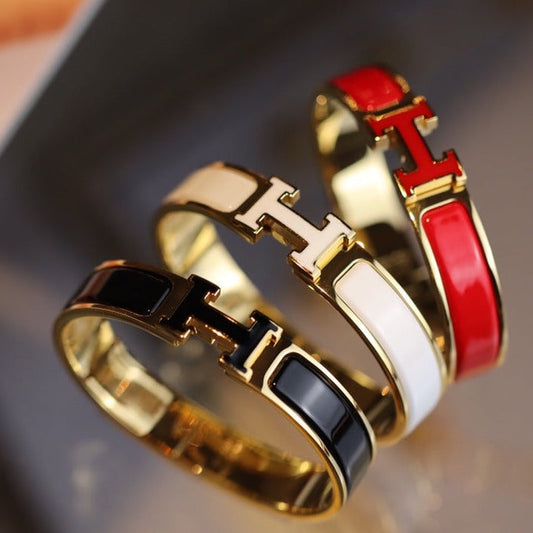 [Vintora]H BRACELET 12MM GOLD