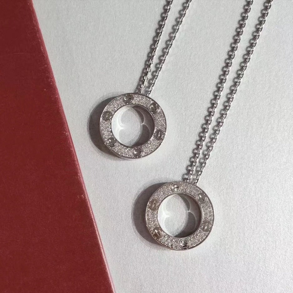 [Vintora]LOVE NECKLACE ADJUSTABLE SILVER