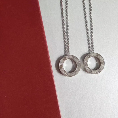 [Vintora]LOVE NECKLACE ADJUSTABLE SILVER
