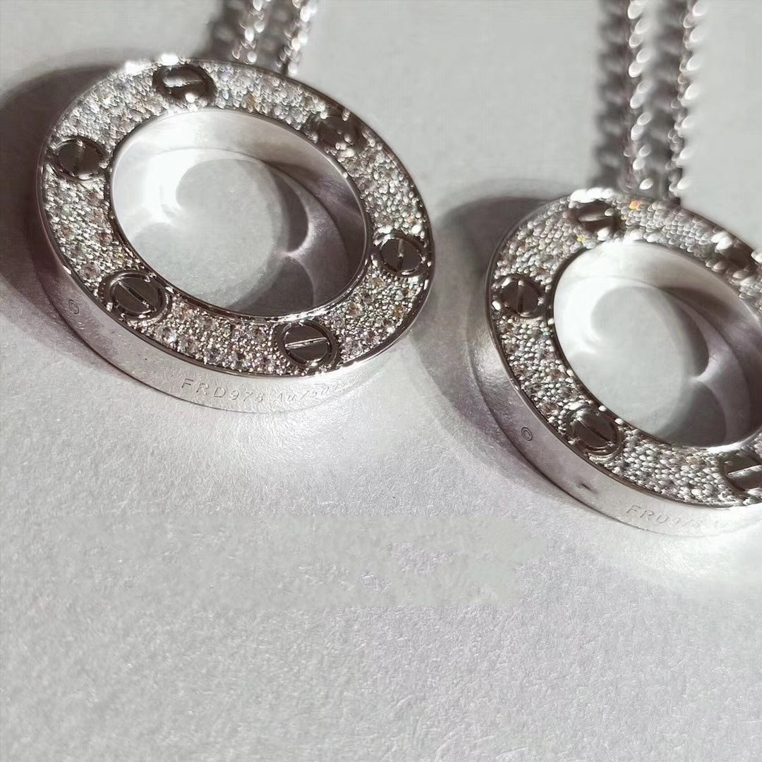 [Vintora]LOVE NECKLACE ADJUSTABLE SILVER