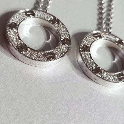 [Vintora]LOVE NECKLACE ADJUSTABLE SILVER