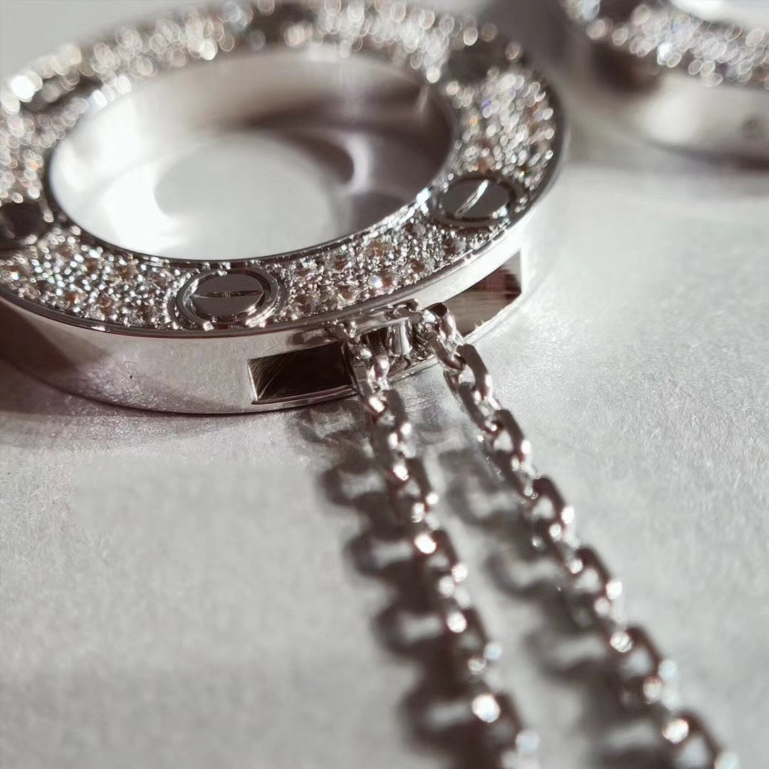 [Vintora]LOVE NECKLACE ADJUSTABLE SILVER