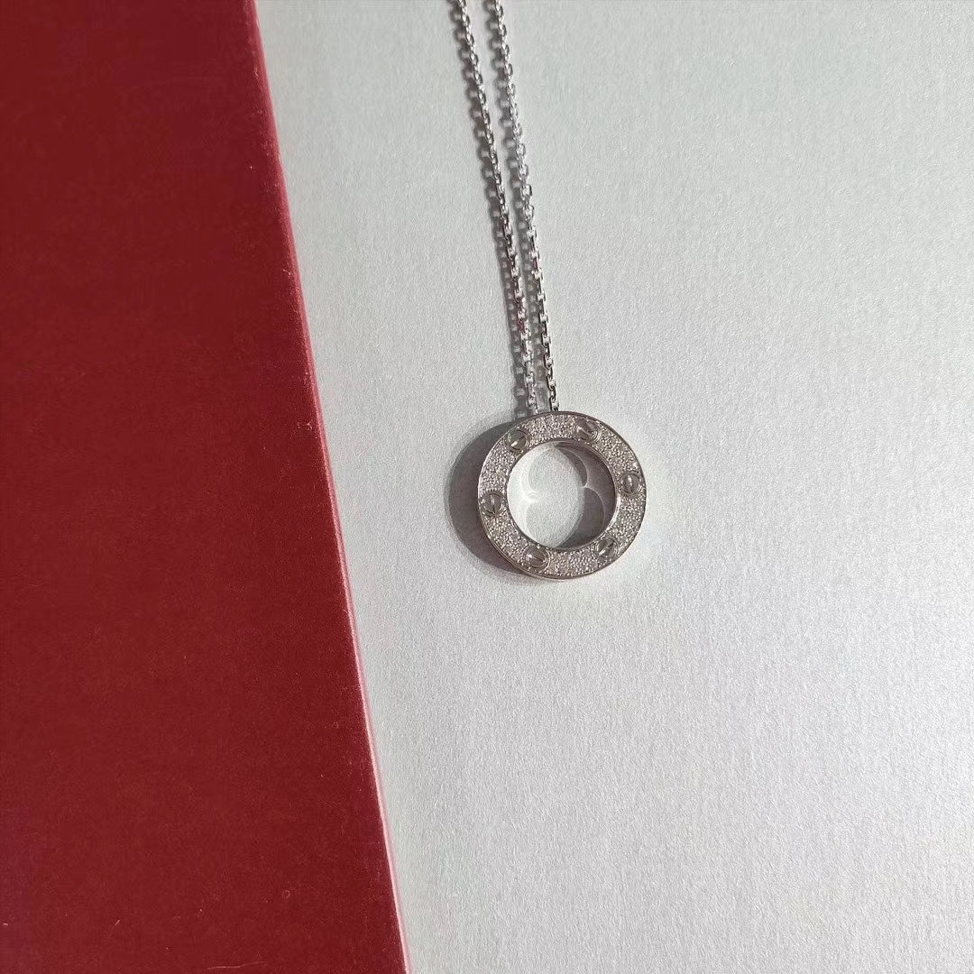 [Vintora]LOVE NECKLACE ADJUSTABLE SILVER