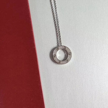 [Vintora]LOVE NECKLACE ADJUSTABLE SILVER