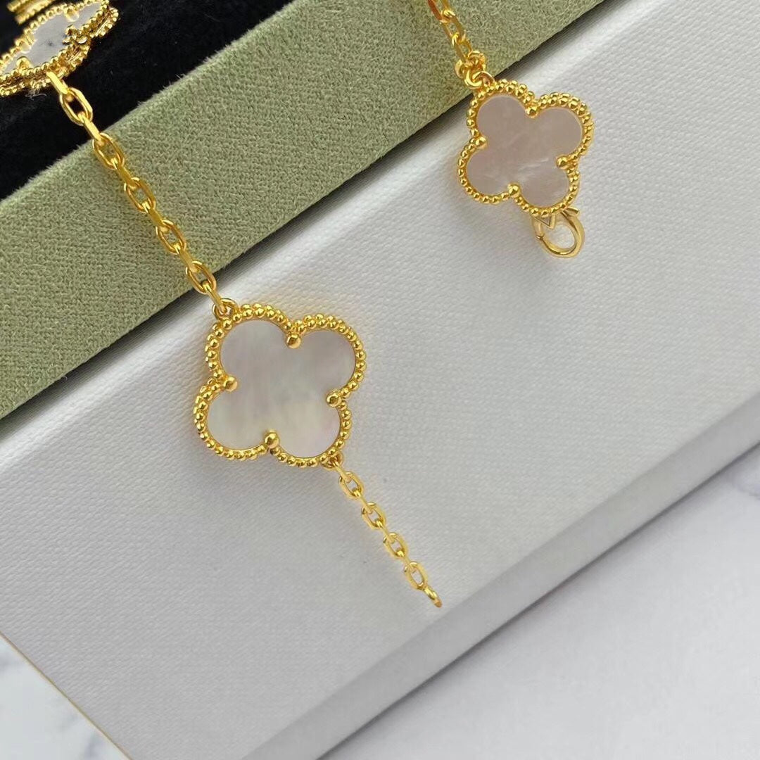 [Vintora]MAGIC CLOVER MOP GOLD BRACELET 5 MOTIFS