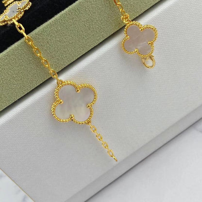 [Vintora]MAGIC CLOVER MOP GOLD BRACELET 5 MOTIFS