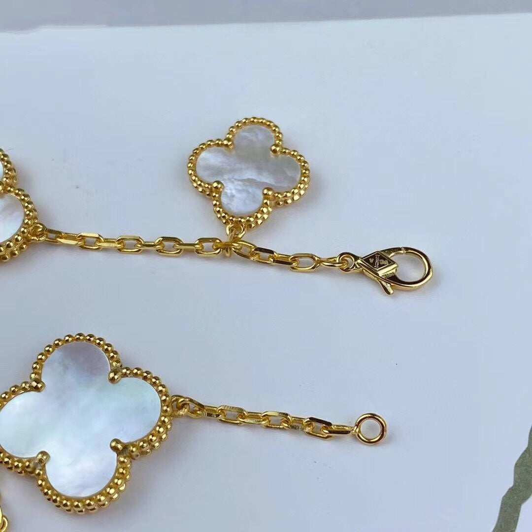[Vintora]MAGIC CLOVER MOP GOLD BRACELET 5 MOTIFS