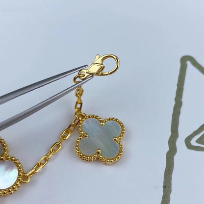 [Vintora]MAGIC CLOVER MOP GOLD BRACELET 5 MOTIFS