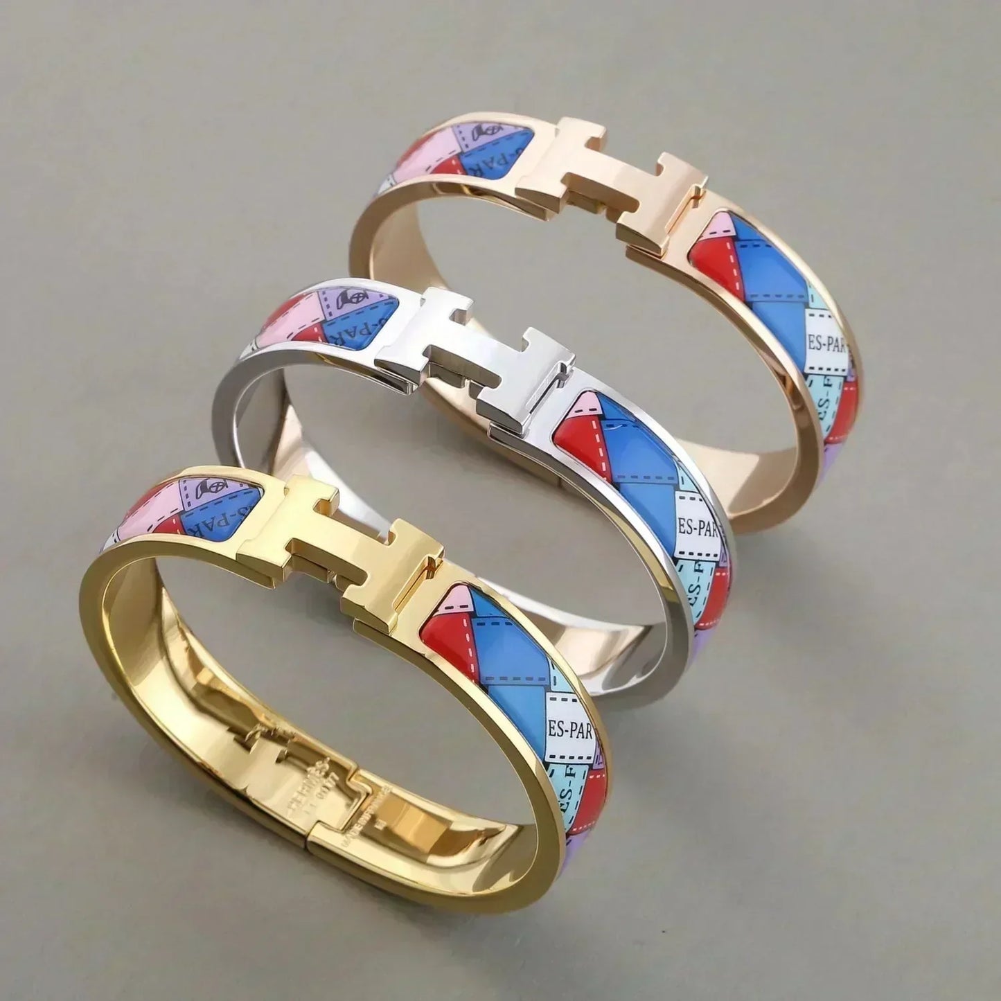 [Vintora]H BRACELET DOTTED BORDER 12MM