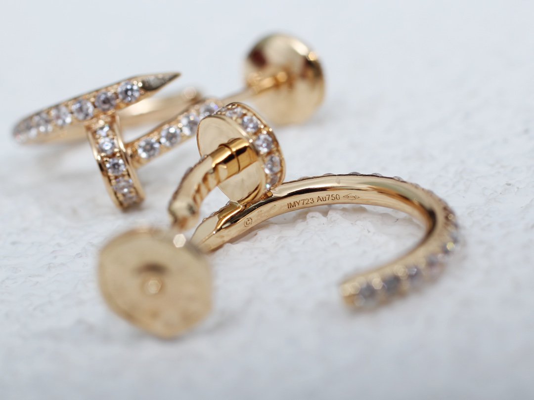 [Vintora]JUSTE EARRINGS 12.75MM PINK GOLD DIAMOND