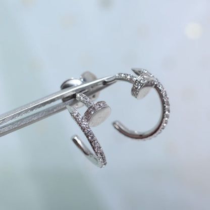 [Vintora]JUSTE EARRINGS 12.75MM SILVER DIAMOND