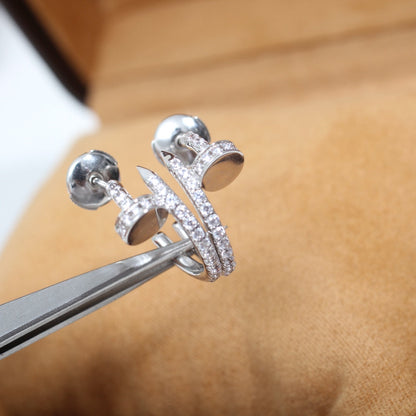 [Vintora]JUSTE EARRINGS 12.75MM SILVER DIAMOND