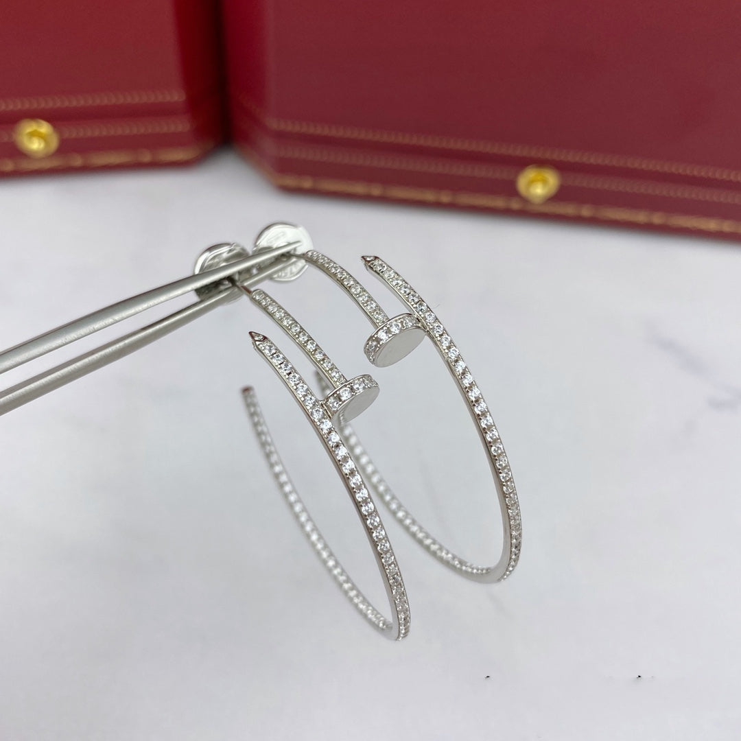 [Vintora]JUSTE EARRINGS FULL DIAMONDS 1.8MM