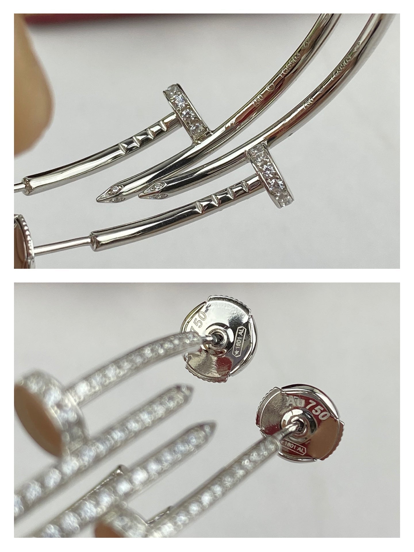 [Vintora]JUSTE EARRINGS FULL DIAMONDS 1.8MM