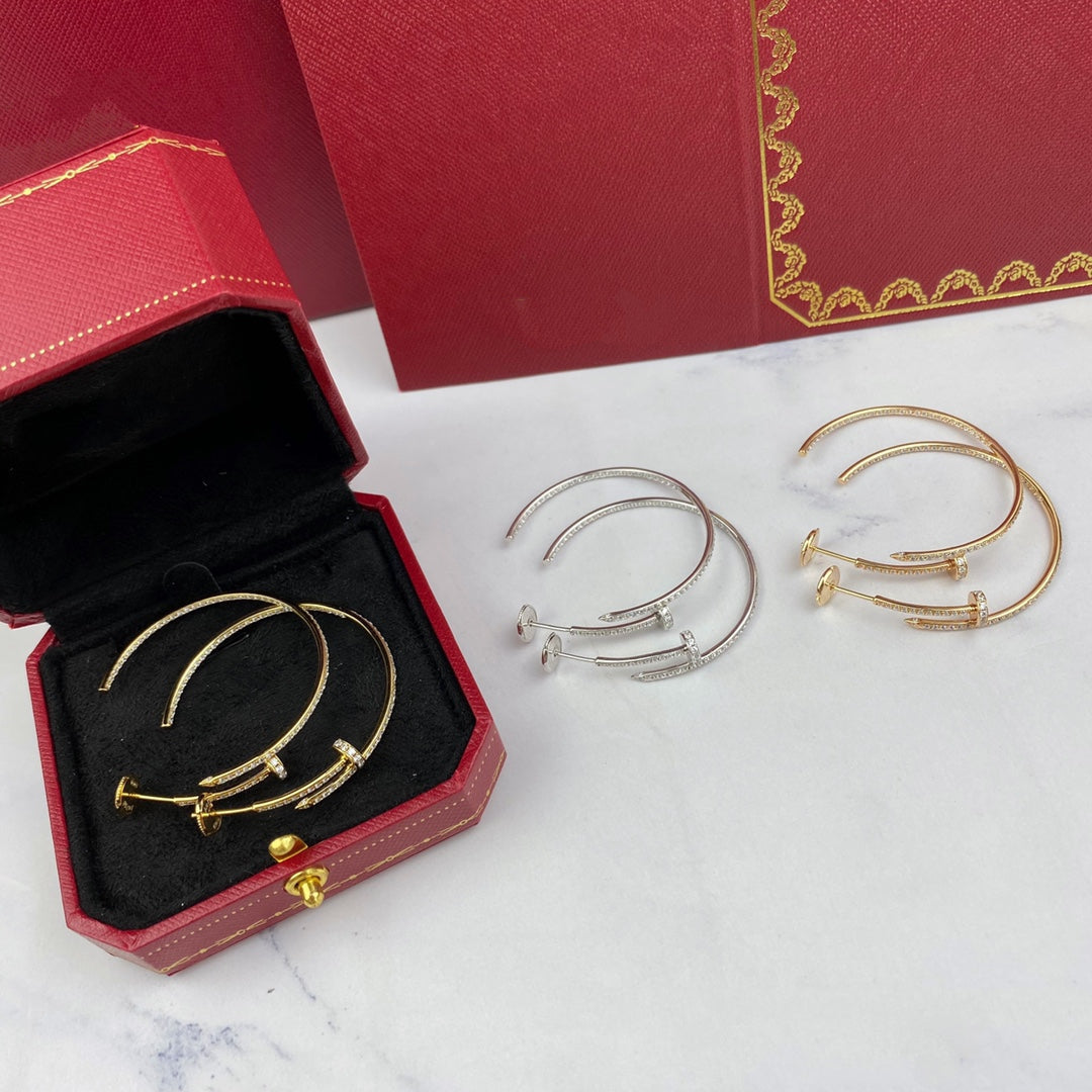 [Vintora]JUSTE EARRINGS FULL DIAMONDS 1.8MM
