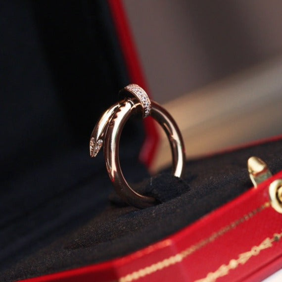 [Vintora]JUSTE RING 2.65MM PINK GOLD DIAMOND