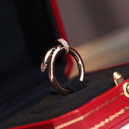 [Vintora]JUSTE RING 2.65MM PINK GOLD DIAMOND