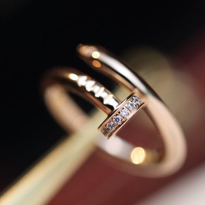 [Vintora]JUSTE RING 2.65MM PINK GOLD DIAMOND