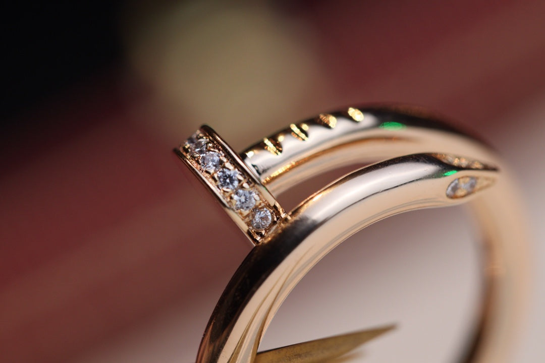 [Vintora]JUSTE RING 2.65MM PINK GOLD DIAMOND