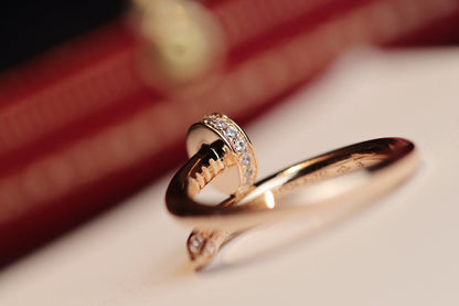 [Vintora]JUSTE RING 2.65MM PINK GOLD DIAMOND