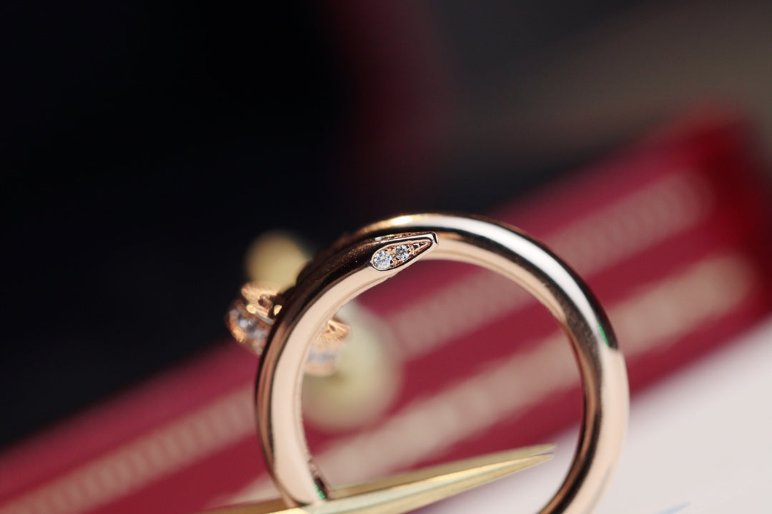 [Vintora]JUSTE RING 2.65MM PINK GOLD DIAMOND
