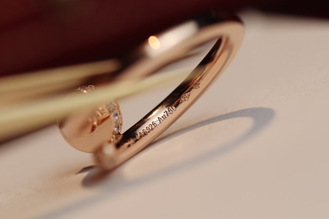 [Vintora]JUSTE RING 2.65MM PINK GOLD DIAMOND