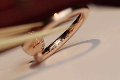 [Vintora]JUSTE RING 2.65MM PINK GOLD DIAMOND